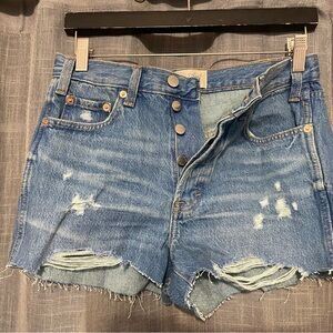 Universal Thread Light Blue Distressed Jean Shorts